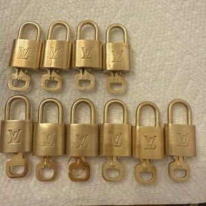 Louis Vuitton Gold Lock and Key Collection
